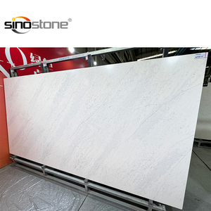 Comptoir de <span class=keywords><strong>cuisine</strong></span> en quartz blanc de haute qualité, épaisseur de 15 à 30 mm, conception moderne conçue en usine avec certification NSF - Product Image 1