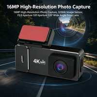 Cámara para Coche VIEVGUARB VS1138 con Monitor de Estacionamiento, Grabación en Bucle, Visión Nocturna, Sensor G, Control por Aplicación, 4K UHD 1080P, Doble Lente, WiFi, GPS