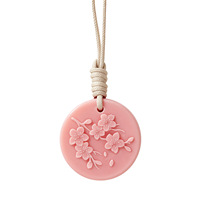 Tuiles aromatiques en cire de soja végétale sélectionnées avec soin, parfum fleur de pêcher, artisanat de relief, parfum longue durée, emballage en boîte