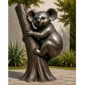 Escultura de Koala en Metal para Jardín, Césped, Patio y Decoración de Paisajes - Product Image 1