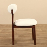 Chaise sans accoudoirs de luxe au design moderne, cadre en bois massif, chaises de salle à manger pour restaurant, usage commercial