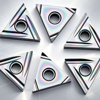 CUFFNOD TNGG160402/04/08/12 R/L-S Plaquettes de tournage triangulaires Nano PVD Cermet pour tour CNC/centre de tournage HRC 55-60 Équivalent OEM