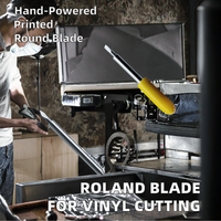 Cuchillo cortador de vinilo Roland OEM 30 45 60 grados hoja signo letras de neón para plotter soporte personalizado