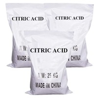 Poudre Nettoyante Acide Citrique Anhydre Haute Pureté 99,5% Poudre Cristalline Sans Eau Conservateur Rehausseur de Saveur Qualité Alimentaire
