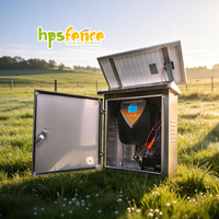 HPSfence 3.5J Solar Aangedreven Elektrische Omheining Energizer met LCD Scherm Waterdichte Geassembleerde Kit voor Veiligheid van Vee op de Boerderij
