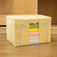 Boîte de rangement multifonctionnelle pliable en Oxford imperméable, style 2021, multicolore, laquée, gain de place, avec fenêtres, pour usage domestique
