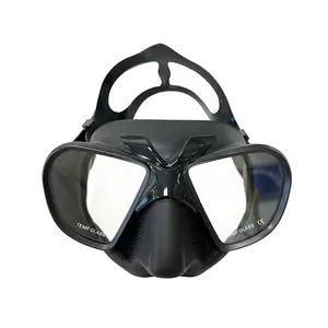 Portable And Light Weight Black Small Volume Snorkel Freediving Spearfishing Scuba Diving Mask Strap Cover