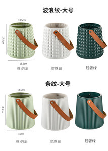 Vaso Creativo <span class=keywords><strong>di</strong></span> Lusso ed Elegante in <span class=keywords><strong>Plastica</strong></span> con Manico, Decorazione Domestica Durevole per Matrimoni, Cene all'Aperto, Secchiello per Vino Ghiacciato - Product Image 4