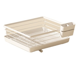 Égouttoir à vaisselle en métal et rangement pour couverts pour cuisine et salon - Design moderne, montage facile - Product Image 1