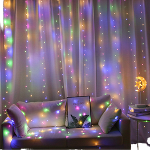 Nouvelle conception, guirlande lumineuse LED en forme de glaçon IP65 de 3 m, rideau de lumières féériques, guirlande de Noël, pour l'extérieur et l'intérieur, pour mariage, fête, maison, jardin - Product Image 1