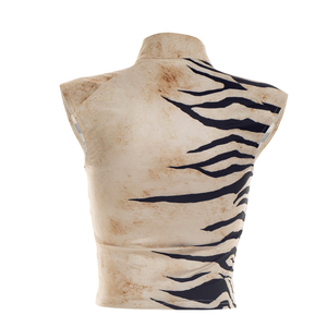 Viviblook C26TP056 Débardeur d'été sexy imprimé à lacets et col montant sans manches pour femme - Product Image 6