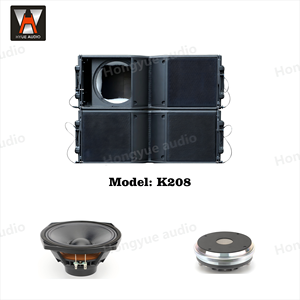 Thùng loa chuyên nghiệp chất lượng cao K208 của Trung Quốc, loa line array thụ động 2 đường tiếng, bass kép <span class=keywords><strong>8</strong></span> inch - Product Image 6