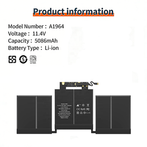 <span class=keywords><strong>Batterie</strong></span> d'ordinateur portable au lithium 11,41 V 5086 mAh pour <span class=keywords><strong>Macbook</strong></span> <span class=keywords><strong>Retina</strong></span> 13 pouces A1964/A1989/A2251 2018-2020, <span class=keywords><strong>batterie</strong></span> d'ordinateur portable Li-ion - Product Image 2