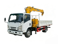 Camion grue télescopique 8T ISUZU 4x2, grue mobile montée sur camion
