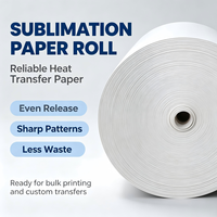 Produit en promotion : Rouleau géant de papier blanc pour sublimation, idéal pour les gobelets, les mugs et les t-shirts