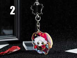 OEM ODM Set de Llaveros y Colgantes para Bolsos de Acrílico Iridiscente con Diseño de Pierrot Arlequín de Freak Circus, Regalos para Fans de Todas las Edades - Product Image 5