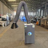 Extracteur de fumée de soudage portable à bras unique, purificateur de fumée de soudage à faible bruit, efficacité de filtration de 99,9 % pour les sites de soudage