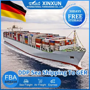 Xinxun Hot Bán FBA DDP/lcl đường thủy vận chuyển hàng hóa đại lý ở thâm quyến Trung Quốc để Châu Âu Đức versand vận chuyển đường biển