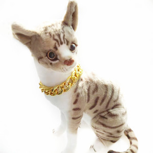 Nuova Collana a Catena Dorata per Animali Domestici - Elegante Accessorio Stile Cowboy in Resina per Corgi, <span class=keywords><strong>Bulldog</strong></span> Francesi e Gatti - Product Image 4