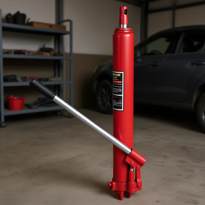 Cric hydraulique Trevor à long ramon, 8 tonnes, pompe à piston unique, base à fourche, manuel, pour garage et atelier - Product Image 2