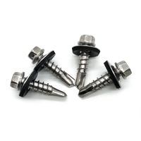 Galvanized Hex Head Self Drilling Roofing Screw Nail with Washer Steel