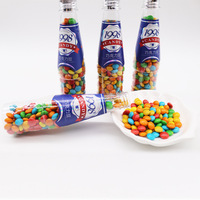 Zhiqu 70g bouteille chocolat haricot arc-en-ciel haricot bonbons coloré collation pour enfants bonbons fruits goutte décontracté