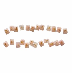 Piedra de Cuarzo Rosa Curada a Mano con 7 Chakras, Símbolo Energético Personalizado, Runas, Letras, Palabras, Piedra de Sanación Energética - Product Image 2