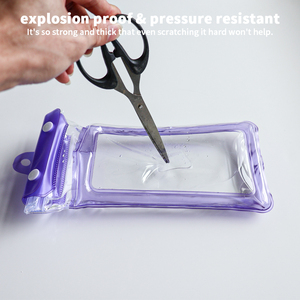 Sac <span class=keywords><strong>Téléphone</strong></span> Universel Transparent <span class=keywords><strong>Étanche</strong></span> Flottant <span class=keywords><strong>pour</strong></span> Natation Sports de Plein Air et Utilisation Sous-Marine avec Cordon - Product Image 5