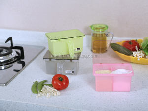 Vente en gros de haute qualité utile épices 2pcs en plastique condiments porte-épices fixé pour épices simple poignée deux <span class=keywords><strong>conte</strong></span> - Product Image 4