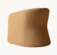 Fauteuil individuel moderne GIA, fauteuil minimaliste contemporain en tissu pour chambre à coucher, chaise de loisirs douce pour villa intérieure