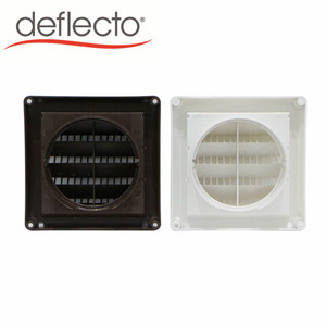 Logo Nắp Thông Gió Gắn Tường Ngoài 4 Inch Tùy Chỉnh Nắp Thông Gió Cửa Thoát Khí Nắp Thông Gió Lưới Tản Nhiệt Louvre Bằng Nhựa Có Lưỡi Cố Định - Product Image 2