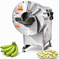 Multifunctionele groentesnijder en -schaafmachine voor gember, bamboescheuten, bananen, commercieel, roestvrij staal, fabriekslevering