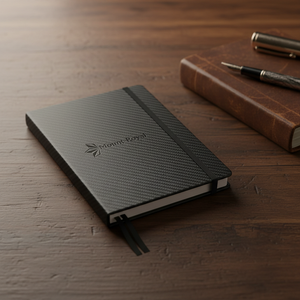 Carnet de notes exécutif en fibre de carbone de qualité supérieure, design moderne et technologique, impression de logo personnalisée, bloc-notes en gros - Product Image 4