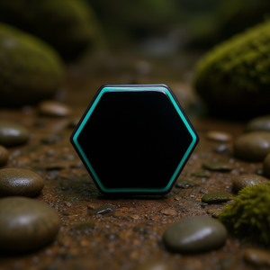 Soporte Magnético para Teléfono Móvil de Obsidiana Negra con Forma de Hexágono de Piedra Natural - Product Image 2