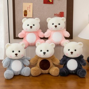 Nuevo y Adorable Peluche <span class=keywords><strong>de</strong></span> Oso <span class=keywords><strong>Rina</strong></span> Transformable con Relleno <span class=keywords><strong>de</strong></span> Algodón PP, Diseño <span class=keywords><strong>de</strong></span> Tiburón, Almohada Decorativa, Regalo para Niñas, Decoración del Hogar - Product Image 2