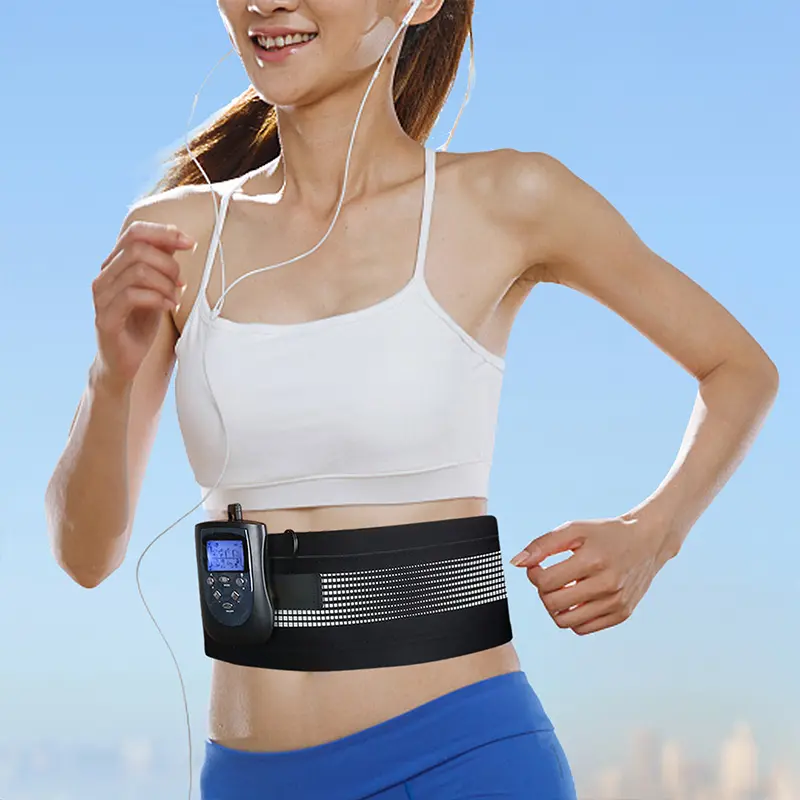 muscle electrostimulation physiotherapy massage belt tens ems machine abdomen muscle toner abs stimulator physical therapy