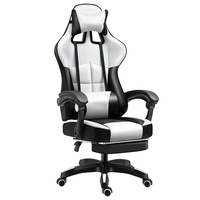 Chaise de jeu ergonomique pivotante en cuir personnalisée pour gamer, réglable en hauteur, pour PC et ordinateur