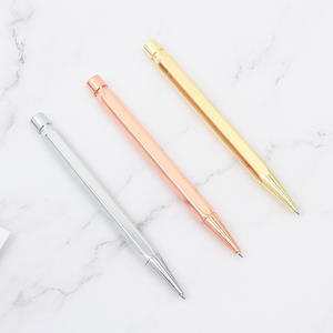 Stylo bille hexagonal en métal personnalisable avec logo, recharge Parker et impression UV pour cadeaux d'affaires et design haut de gamme - Product Image 2