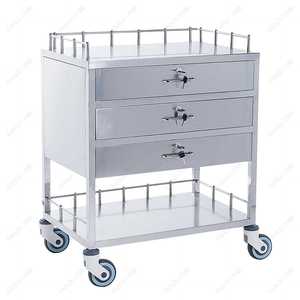 Kliniek En Ziekenhuismeubilair Roestvrij Staal En Abs Plastic Trolleykar Voor Klinisch En Ziekenhuisgebruik - Product Image 5
