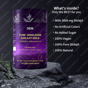 Dietary Herbal Supplement <b>Shilajit</b> Gummies Fulvic Acid Supplement <b>Natural</b> <b>Shilajit</b> Gummies with Minerals - Product Image 3