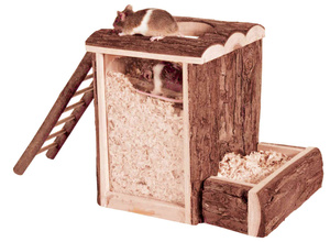 Casa de madera natural para roedores, juguetes para hámster, casa para hámster, escondite <span class=keywords><strong>Trixie</strong></span> - Product Image 4