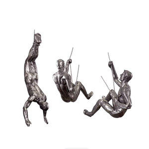 Escultura de Resina de Hombre Escalando, Decoración de Pared Interior Moderna para el Hogar y Restaurantes, Arte Mural, Figura de Hombre Montada en la Pared - Product Image 2
