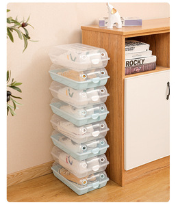 Factory wholesale Detachable Functional Design Light Blue Color Green Color Shoe Boxes