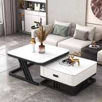 Table basse carrée en verre de style moderne et luxueux pour salon, usage domestique, table basse simple