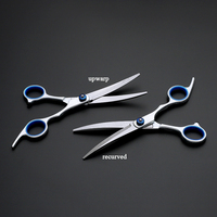 Ciseaux de toilettage pour animaux de compagnie en acier inoxydable Kit d'outils de coiffeur