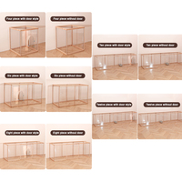 Fabricant de fournitures pour grands animaux de compagnie en aluminium acrylique détachable et de sécurité transparent pour chenil d'intérieur pour chien et chat clôture pour animalerie