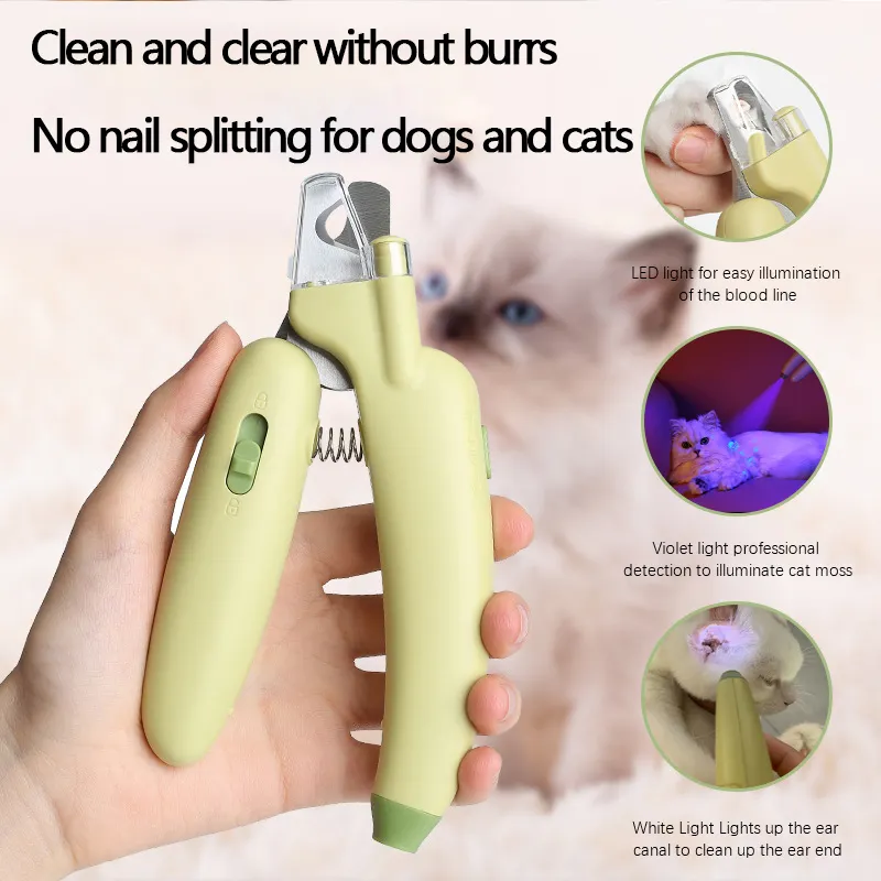 Pet fornecimentos Gato E Cão Prego Clippers Limpeza Grooming Tesoura Bonito Pet Gato Prego Clippers E Aparadores