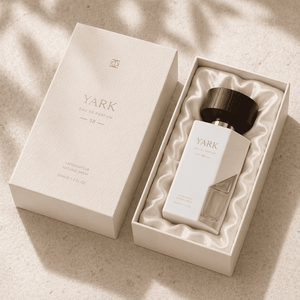 Flacon de parfum vide de luxe de 100 ml avec bouchon en bois givré noir fumé hexagonal, impression couleur, emballage en boîte - Product Image 5