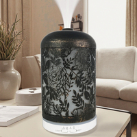 Diffuseur d'arômes électrique en fer noir pour huiles essentielles, pulvérisation automatique de parfum, pour hôtel et maison