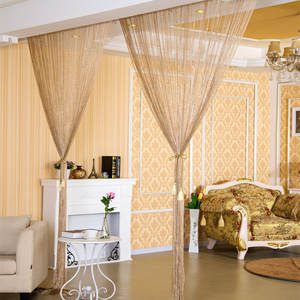 Rideau de porte en guirlandes scintillantes 1x2M, panneau mural à franges, rideaux à pompons pour la décoration de plafond de banquet, fête, mariage - Product Image 2